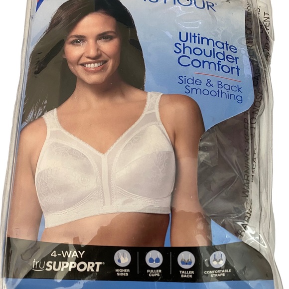 Playtex 18 Hour Ultimate Shoulder Comfort Side and Back Smoothing Size 46DDD - Picture 2 of 6